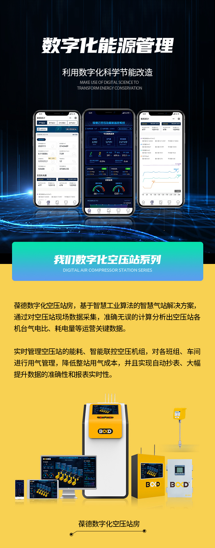葆德數(shù)字化能源管理：智能空壓站