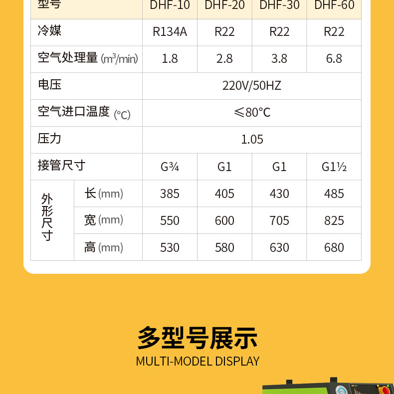 大黃蜂DHF冷凍式干燥機_冷干機3