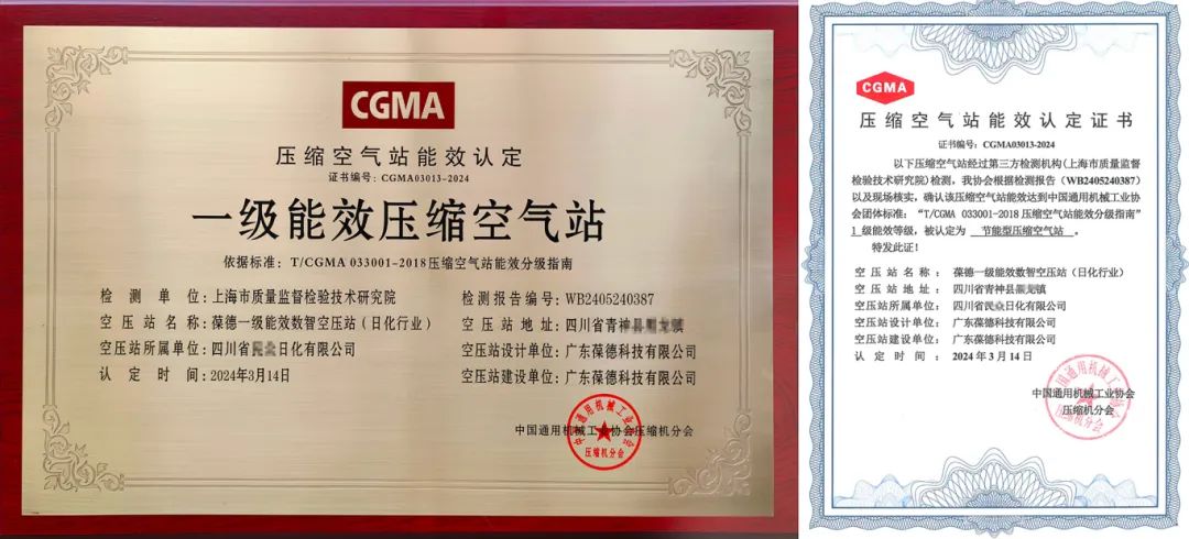 年省76萬(wàn):葆德一級(jí)能效數(shù)智空壓站+日化企業(yè)節(jié)能改造案例分析